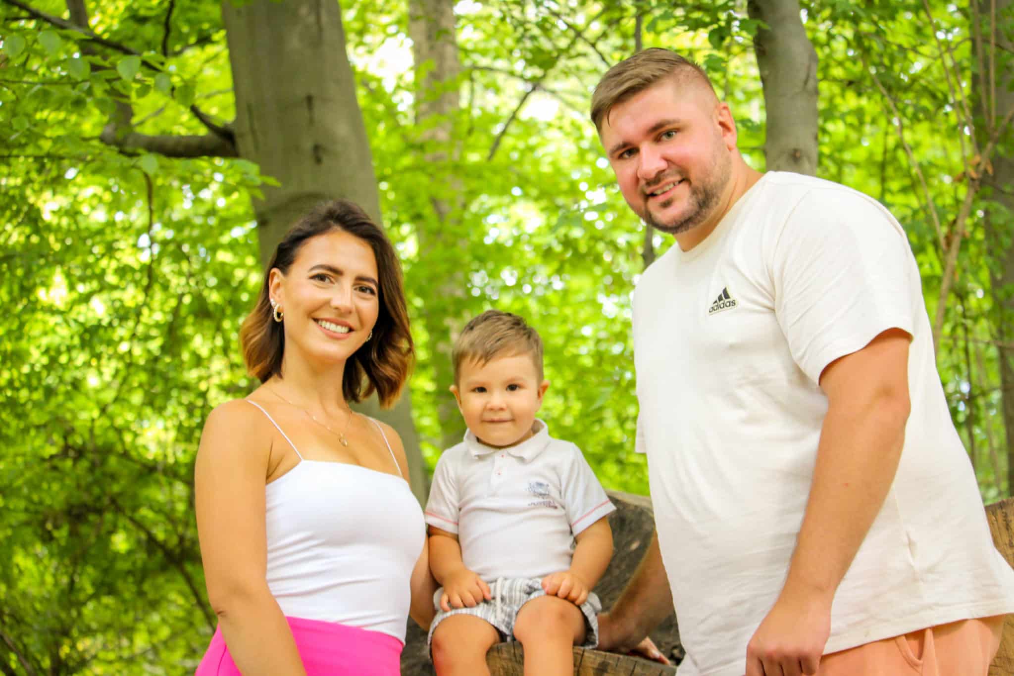 Fotoshooting mit der Familie