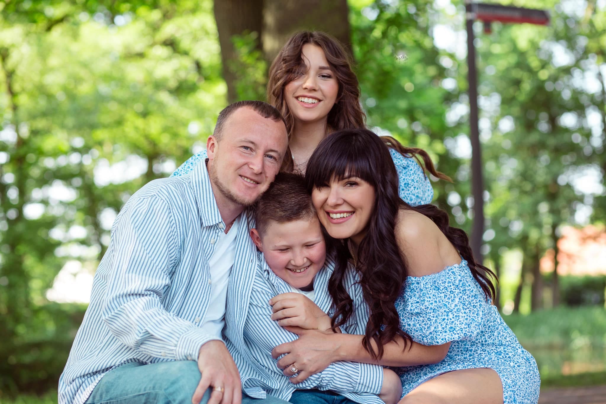 Fotoshooting mit der Familie