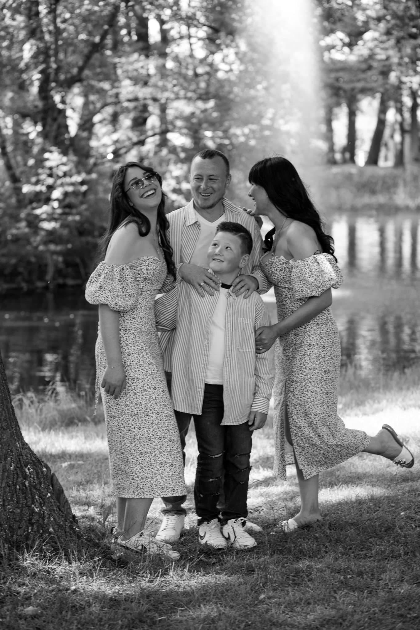 Fotoshooting mit der Familie
